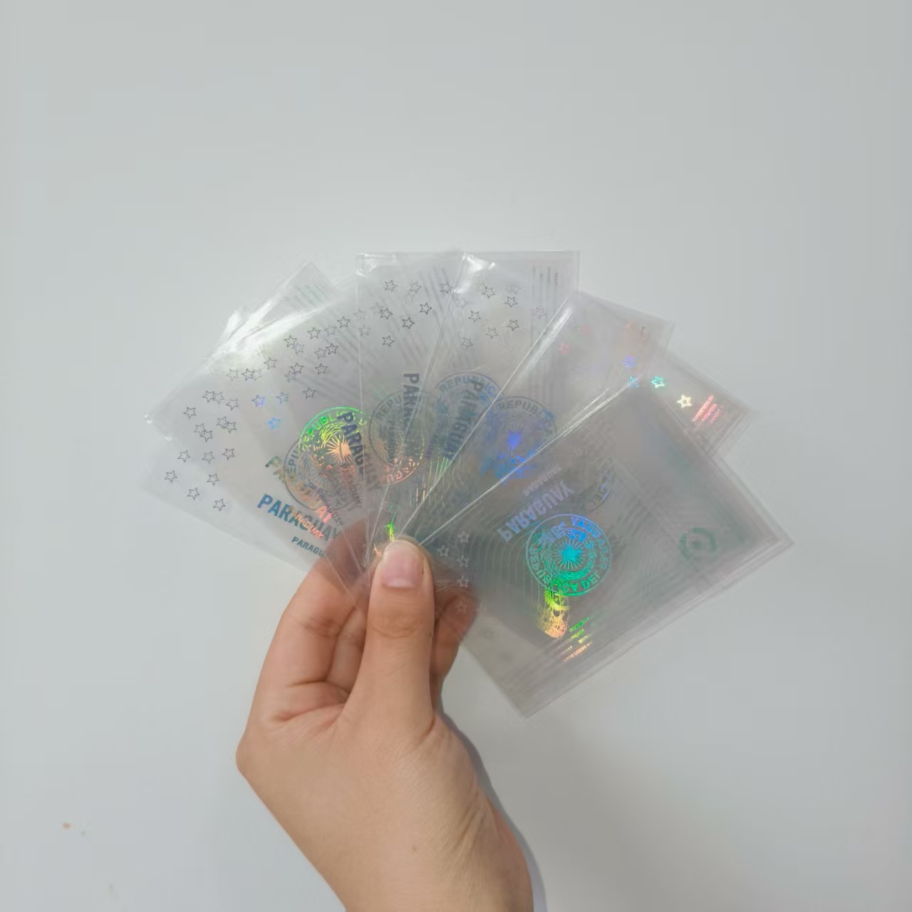Jojo Pack Ships Transparent Hologram Card Stickers в Paraguay