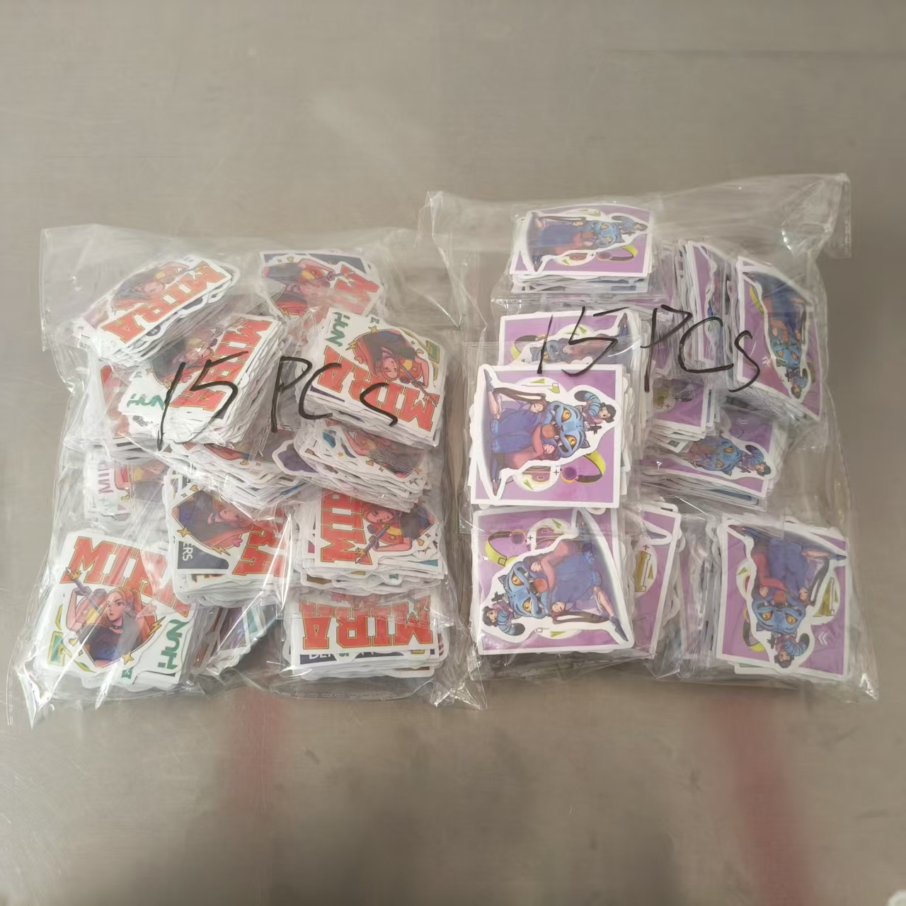 Доставлена ​​партия вырезанных наклеек из JOJO Pack.