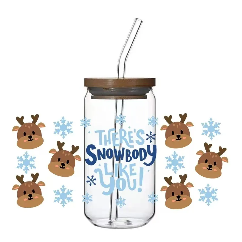 Каковы рекомендации по применению наклеек для переноса стеклянных чашек на 16 унций?