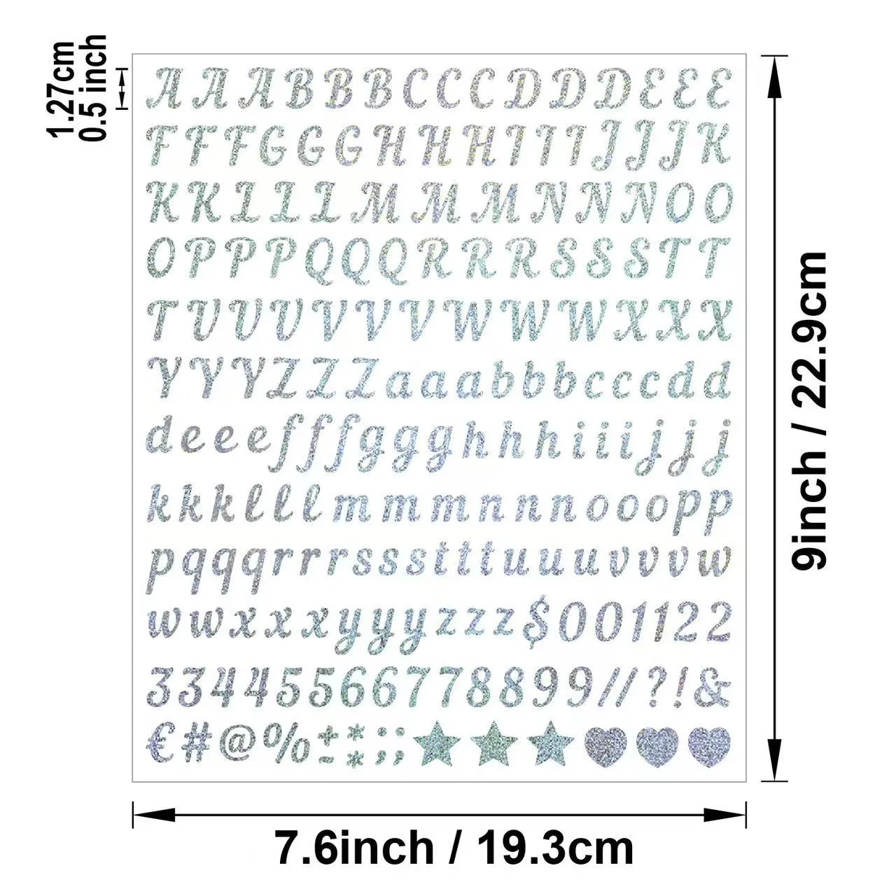 декоративная наклейка из песчаника с буквами и цифрами
