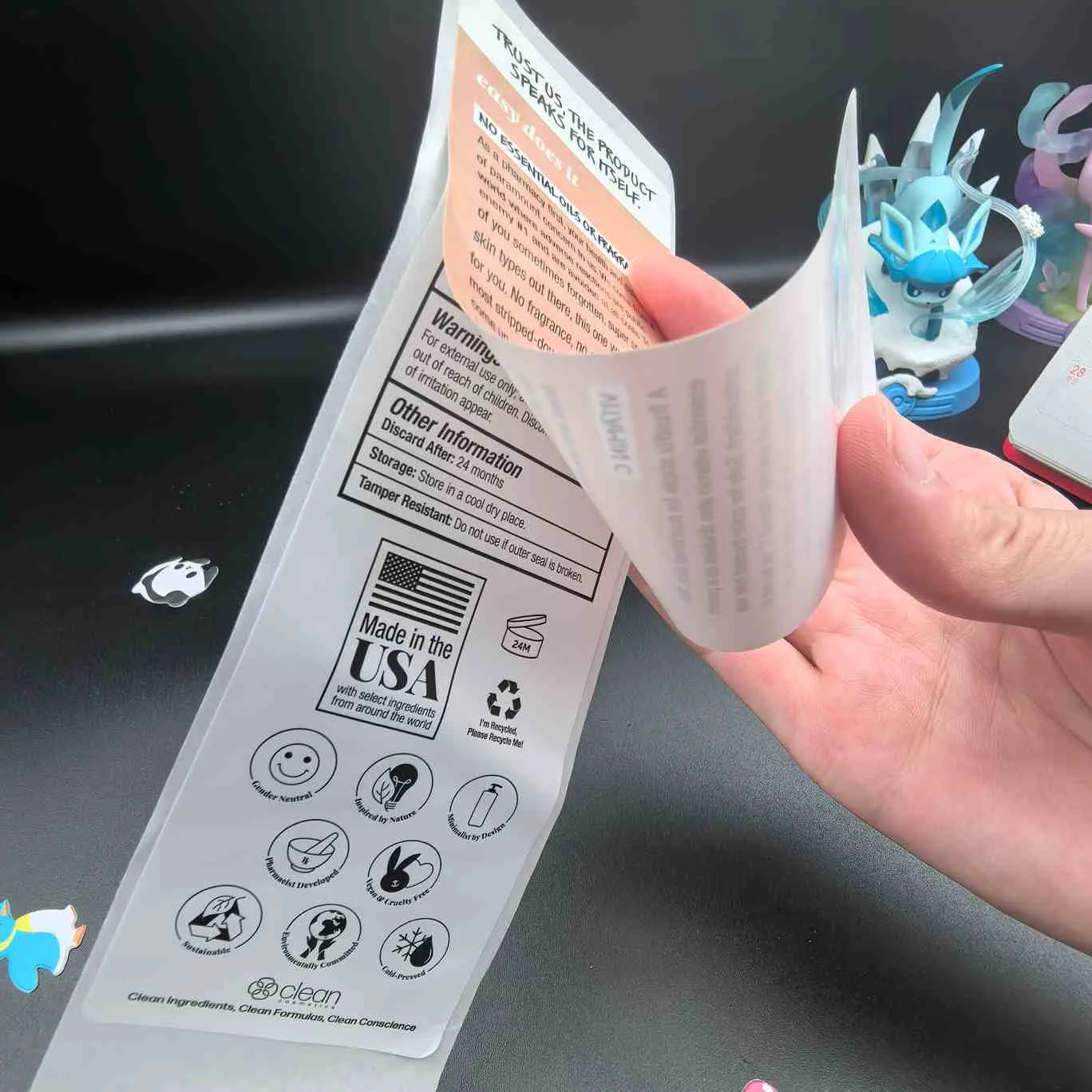 Многослойная для косметических этикеток