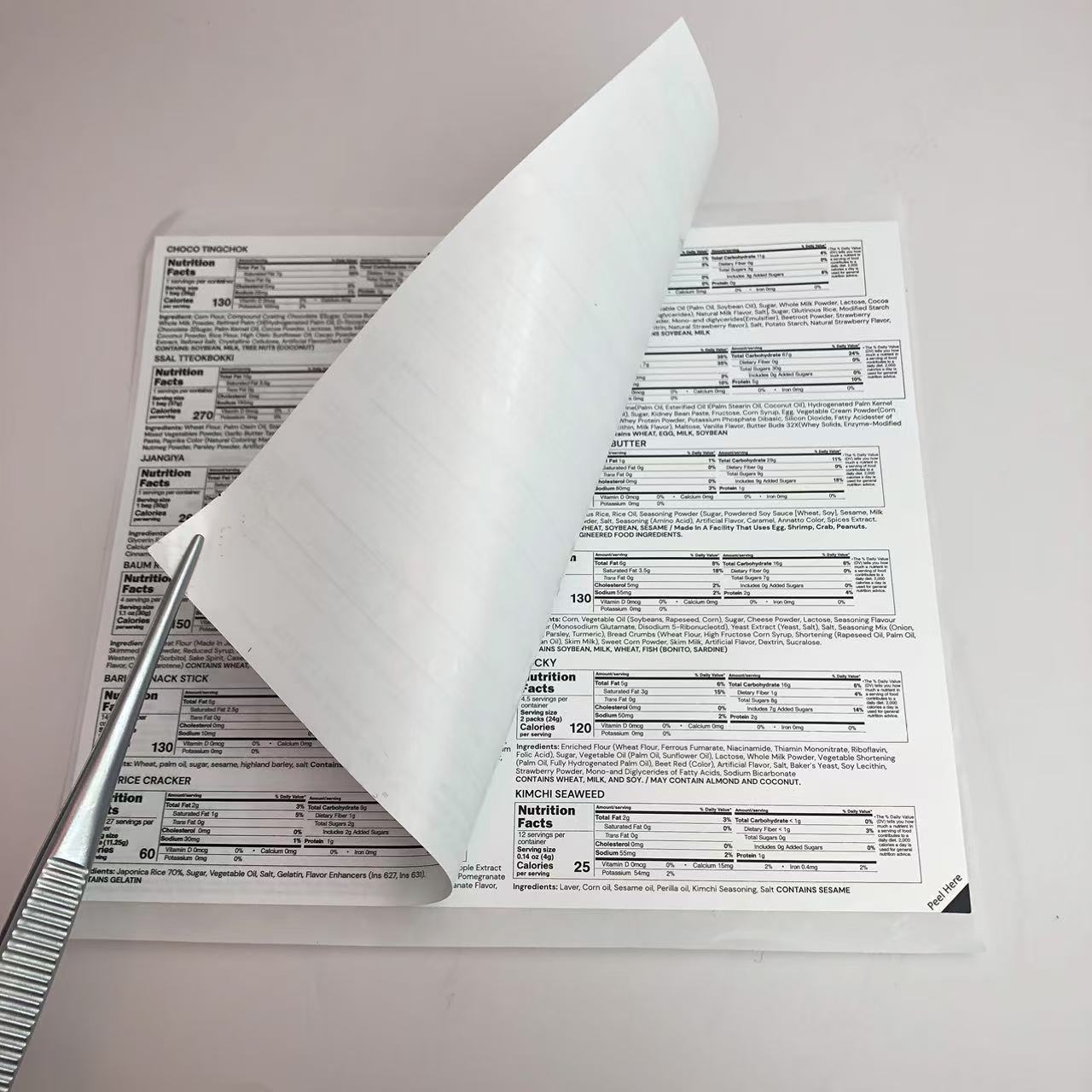 Дополняет двухслойные этикетки